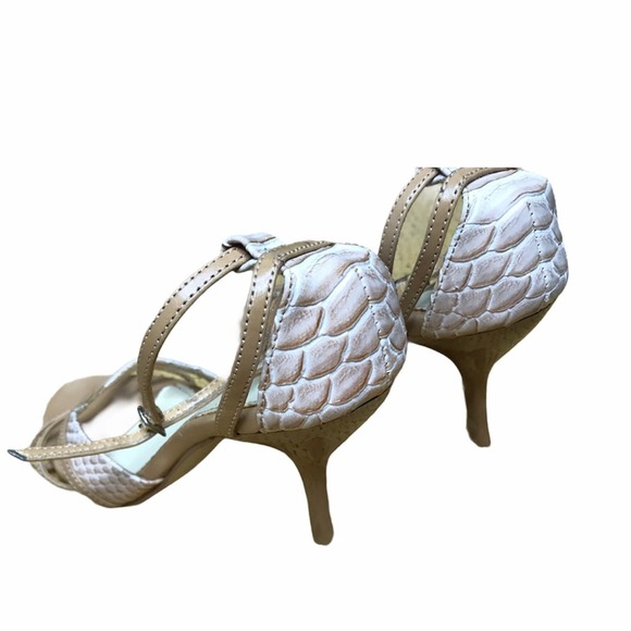Michael Antonio- New Snake Print Ankle Strap Heels - Picture 3 of 8